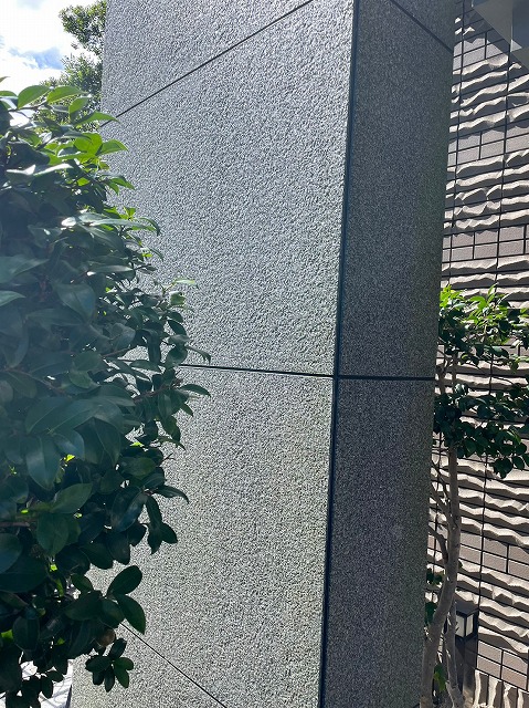 熊本市中央区マンションエントランス石彫洗浄前